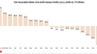 Khối ngoại chi thêm hàng trăm tỷ, đánh dấu phiên mua ròng thứ 8 liên tiếp