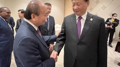 Chủ tịch nước Nguyễn Xuân Phúc gặp Chủ tịch Trung Quốc Tập Cận Bình, Phó Tổng Thống Mỹ Kamala Harris