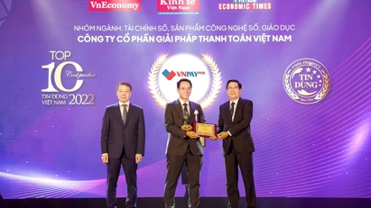 VNPAY-POS được vinh danh Top 10 sản phẩm - dịch vụ Tin Dùng Việt Nam 2022