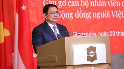 Thủ tướng mong cộng đồng người Việt tại Singapore đóng góp nhiều hơn cho đất nước