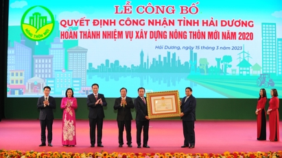 Hải Dương hoàn thành xây dựng nông thôn mới