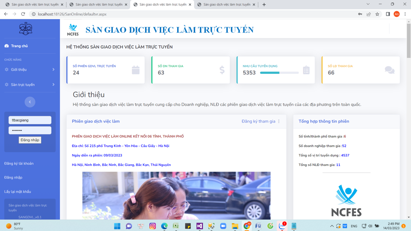 First online job transaction floor connecting all 63 localities opens