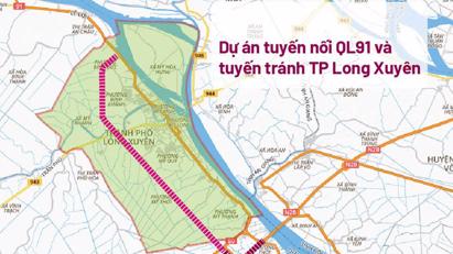 Đếm ngược 2 tháng "về đích" nhưng tuyến nối Quốc lộ 91 và tuyến tránh TP. Long Xuyên vẫn chậm tiến độ