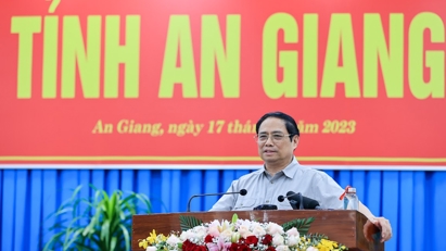 Thủ tướng: An Giang cần tận dụng tối đa tiềm năng khác biệt và cơ hội nổi trội để phát triển bứt phá