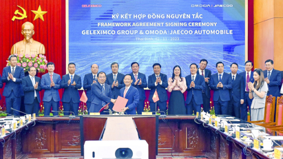 Geleximco ký hợp đồng nguyên tắc với doanh nghiệp Trung Quốc xây dựng nhà máy lắp ráp, sản xuất ô tô