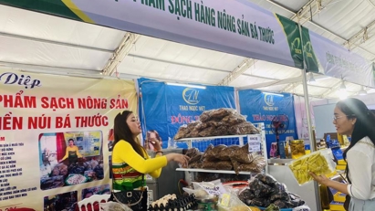 Farm produce on display at Thanh Hoa fair