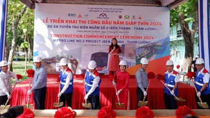 Construction of HCMC’s Metro Line 2 resumes after Tet