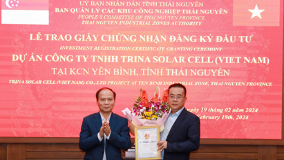Trina Solar Cell invests in new $454mln project in Thai Nguyen