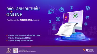 Bảo lãnh dự thầu và cam kết thu xếp tài chính siêu tốc trên app TPBank Biz