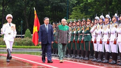 Welcome ceremony for Timor-Leste President