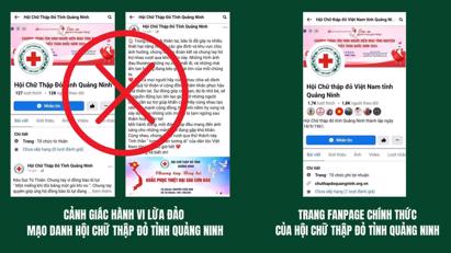 Cảnh báo tình trạng Fanpage mạo danh lừa đảo kêu gọi quyên góp ủng hộ người dân vùng bão