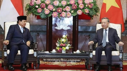 Indonesia's President-elect Prabowo Subianto visits Vietnam