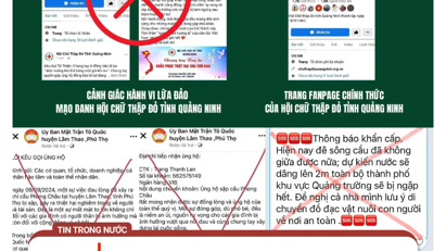 Cảnh giác lừa đảo kêu gọi từ thiện, quyên góp ủng hộ người dân vùng lũ trên không gian mạng 