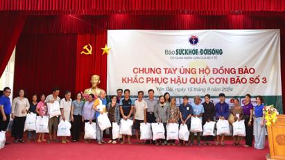Bộ Y tế trao 1,8 tỷ đồng hỗ trợ huyện miền núi Yên Bái khắc phục hậu quả mưa lũ