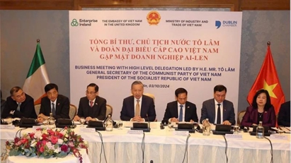 Vietnam encourages more Irish investment: Top leader