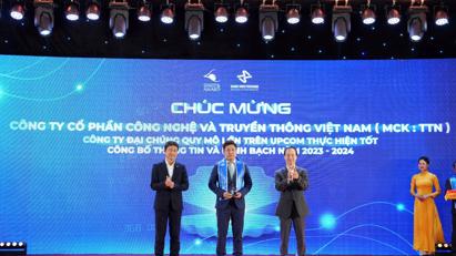 VNTT đạt Top 10 Công ty UPCoM thực hiện tốt công bố thông tin và minh bạch
