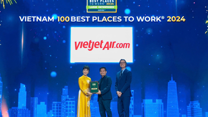 Giải thưởng “Nơi làm việc tốt nhất Việt Nam 2024” gọi tên Vietjet
