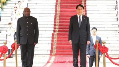 Chủ tịch nước Lương Cường chủ trì lễ đón chính thức Tổng thống Burundi