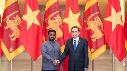 Chủ tịch Quốc hội Trần Thanh Mẫn hội kiến Tổng thống Sri Lanka