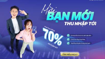 Chứng khoán KIS ưu đãi hoa hồng lên tới 70% cho cộng tác viên