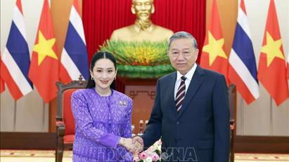 Tổng Bí thư Tô Lâm tiếp Thủ tướng Thái Lan Paetongtarn Shinawatra