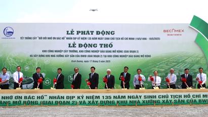 Bình Dương động thổ 2 khu công nghiệp sinh thái, thông minh và bền vững