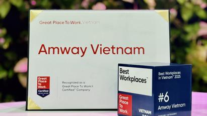 Amway đứng Top 6 “Nơi làm việc xuất sắc hàng đầu Việt Nam 2025”