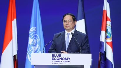 Prime Minister attends the Blue Economy and Finance Forum in Monaco