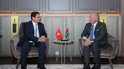 Thủ tướng Phạm Minh Chính hội kiến Quốc vương Jordan