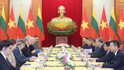 Tổng Bí thư Tô Lâm tiếp Tổng thống Lithuania