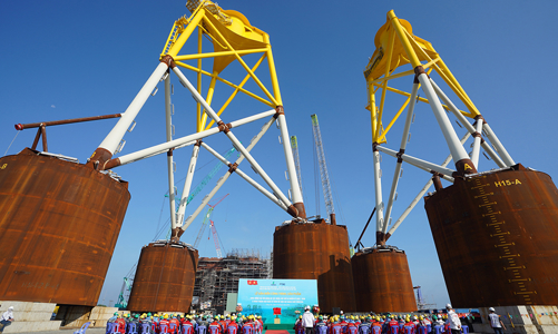 Hoàn thành 33 chân đế điện gió xuất khẩu - Dấu ấn chào mừng Đại hội Đảng bộ Petrovietnam lần thứ 4