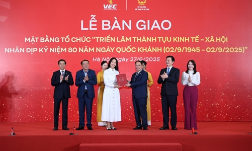 Vingroup bàn giao mặt bằng Trung tâm Triển lãm Việt Nam nhân dịp kỷ niệm 80 năm ngày Quốc khánh 