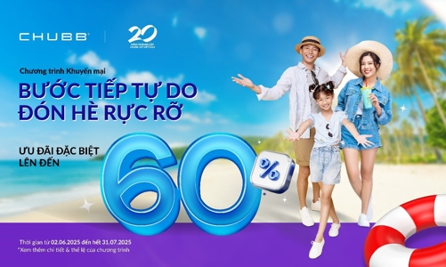 “Bước tiếp tự do, đón hè rực rỡ” cùng Chubb Life với tổng giá trị lên đến 12,5 tỷ đồng 