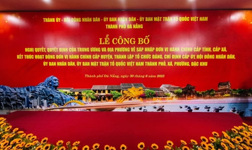 Lễ công bố Nghị quyết của Quốc hội về việc sáp nhập Quảng Nam và TP. Đà Nẵng