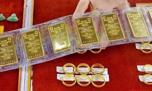 Giá bán vàng miếng SJC tiệm cận vùng đỉnh lịch sử