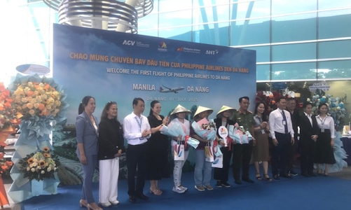 Lần đầu tiên Hãng hàng không Quốc gia Philippine Airlines mở đường bay đến Đà Nẵng