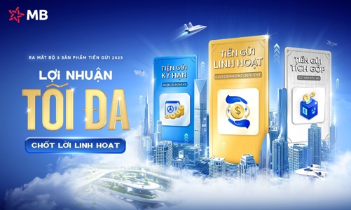 MB ra mắt bộ sản phẩm tiền gửi 2025: Lợi nhuận tối đa, chốt lời linh hoạt