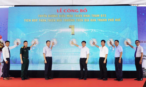 Triển khai trạm BTS thế hệ mới tích hợp thân thiện môi trường tại Huế