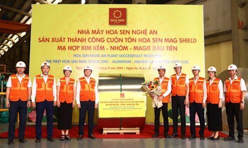 Tập đoàn Hoa Sen sản xuất thành công tôn siêu bền Hoa Sen Mag Shield