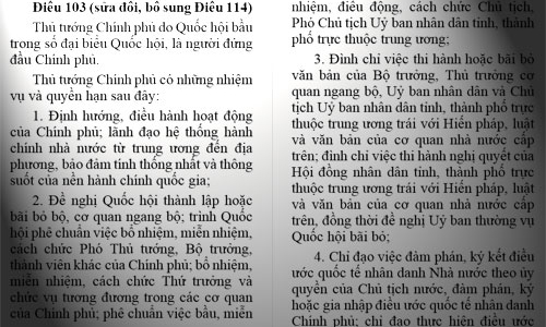 Góp ý sửa Hiến pháp: Thủ tướng do dân bầu