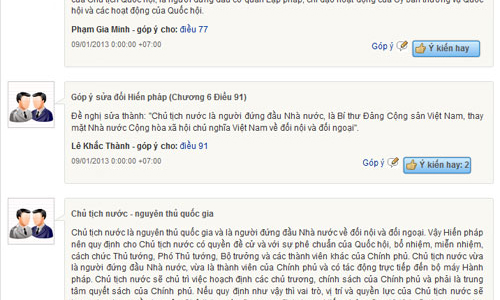 Góp ý sửa Hiến pháp: Trao thêm quyền cho Chủ tịch nước