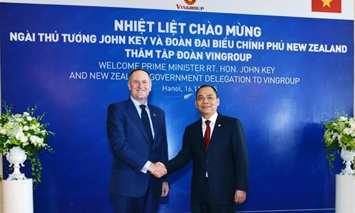 Thủ tướng New Zealand thăm Vingroup