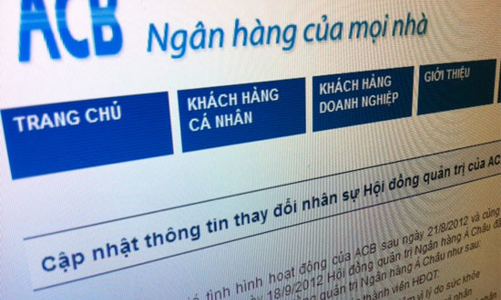 Chủ tịch và hai phó chủ tịch ACB từ nhiệm