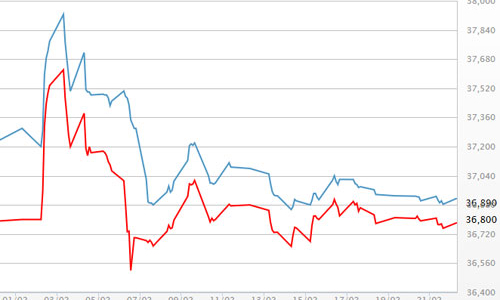 Vàng lặng sóng, USD ngân hàng hướng mốc 22.900 đồng