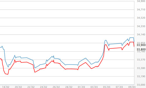 Vàng sụt giá, USD tự do tăng nhẹ