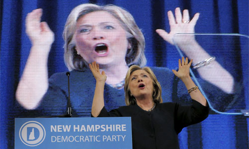 Tỷ lệ ủng hộ Hillary Clinton vào Nhà Trắng sụt mạnh