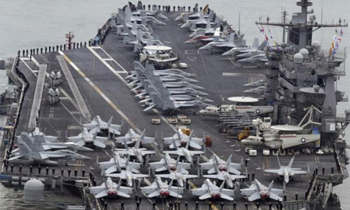 Tàu do thám Trung Quốc bám theo chiến hạm Mỹ