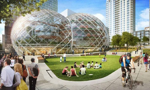 Ý tưởng xây dựng trụ sở “điên rồ” của Amazon