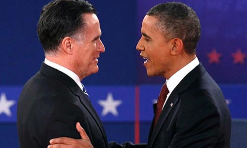 Những bức ảnh hiếm về Obama và Romney