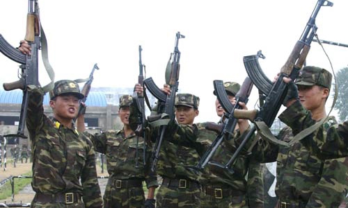 Binh sỹ Triều Tiên thề quyết tâm chiến đấu